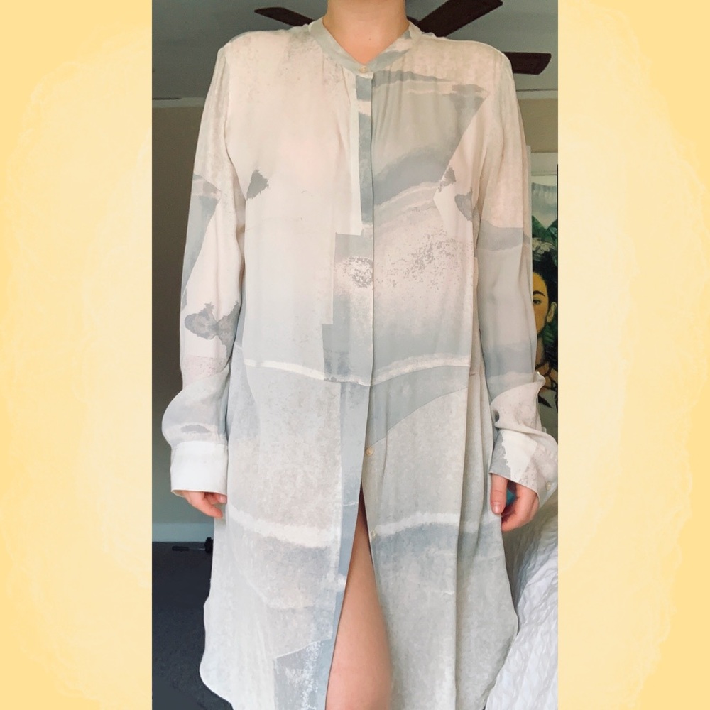 Silk dress by Wilfred